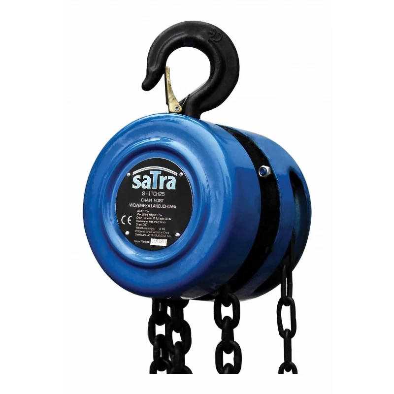 SATRA S-1TCH25 – Reťazový kladkostroj 1 t, zdvih 2,5 m