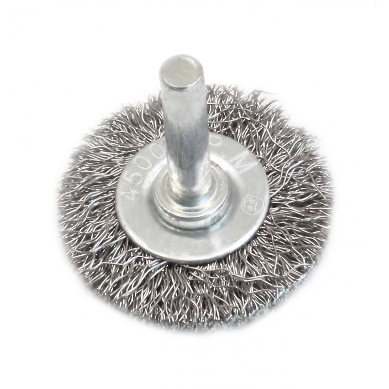 SATRA S-65SB6 – Kruhová oceľová kefa so stopkou 6 mm, 2,5″ / 65 mm