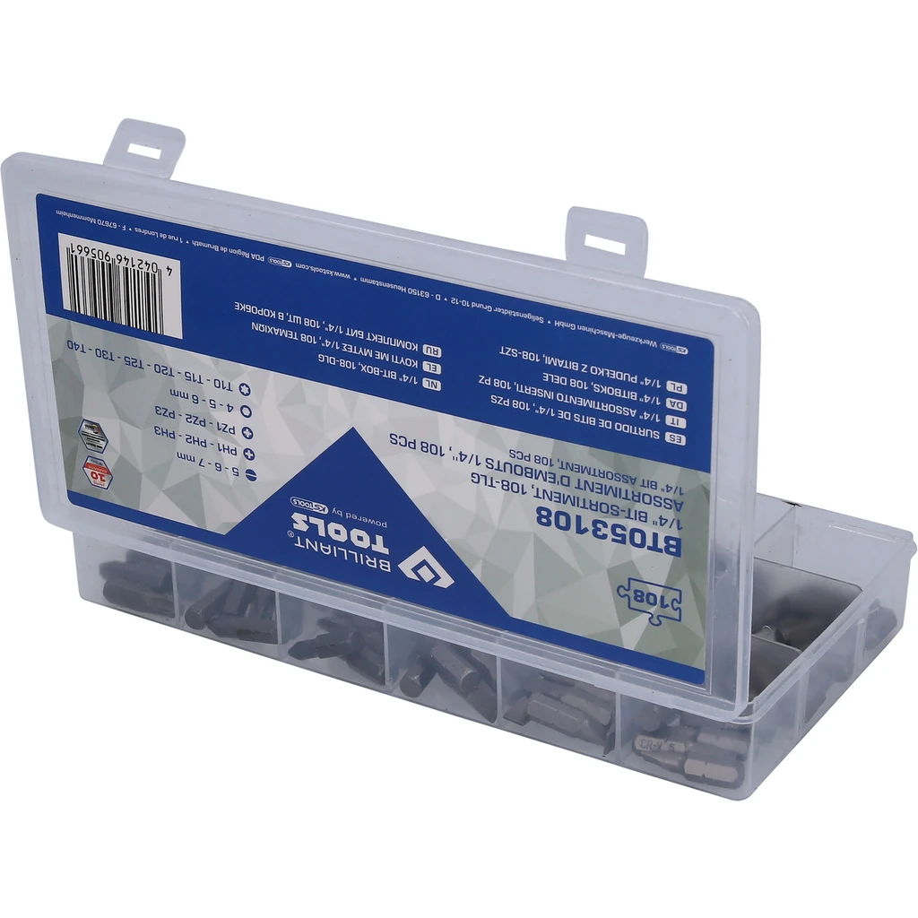 Súprava bitov, 108-dielna BRILLIANT TOOLS BT053108