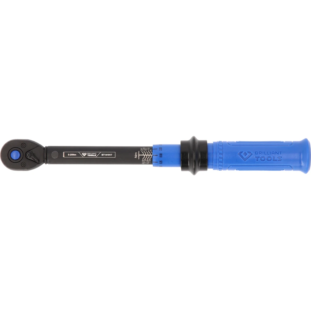 1/4" momentový kľúč s prepínacou račňou, 5–25 Nm BRILLIANT TOOLS BT141917