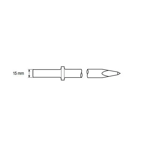 Dláto s okrúhlou stopkou 15 mm Chicago Pneumatic 6150452180