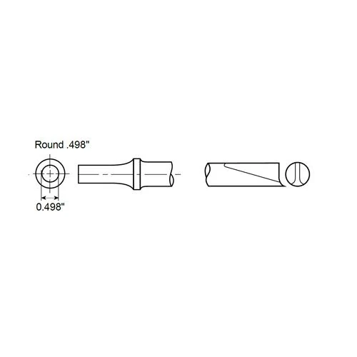 Drieku na rozdeľovanie puzdier okrúhleho tvaru 0,498" Chicago Pneumatic A047052