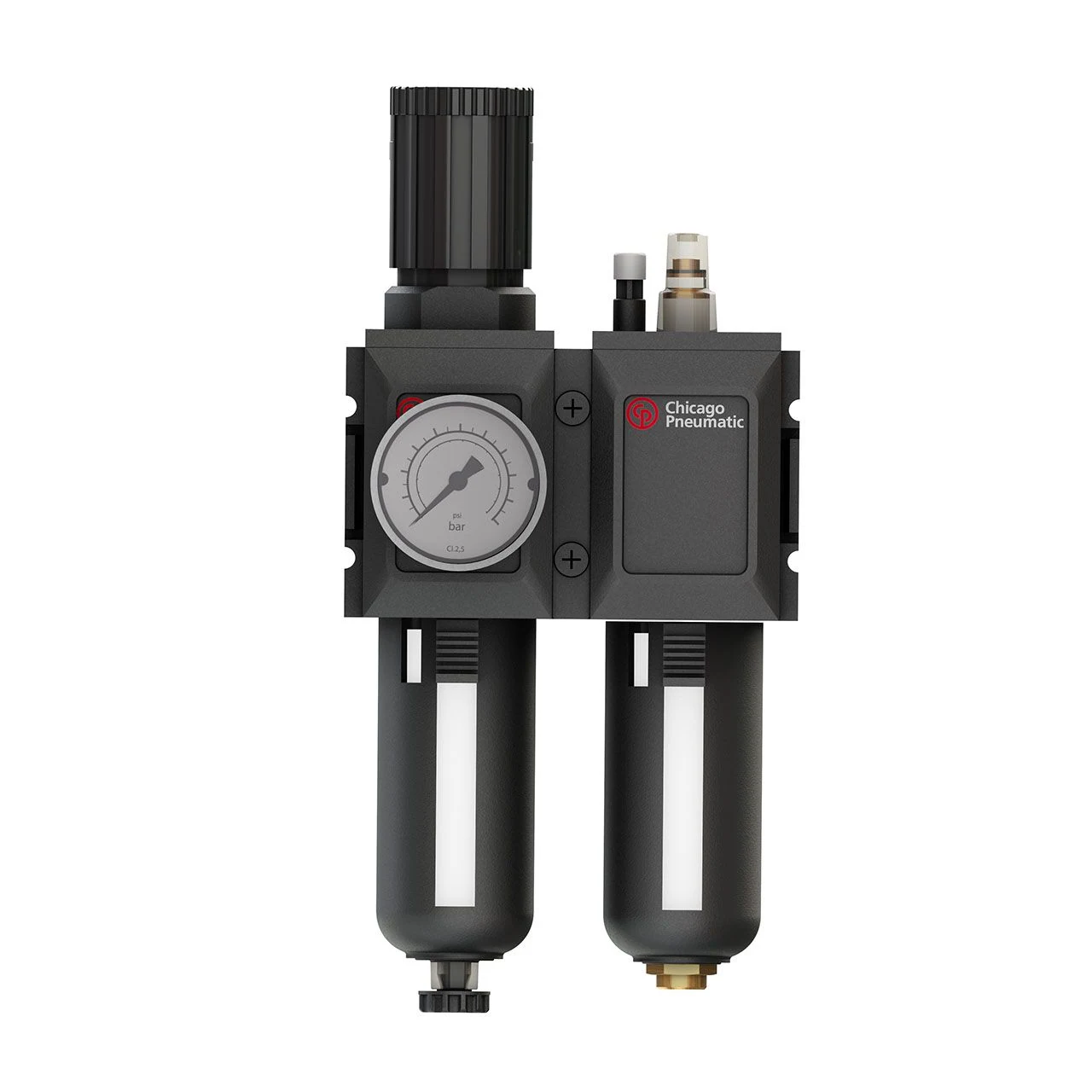 Jednotka FRL – filter s regulátorom a maznica 1/2" BSP Chicago Pneumatic FRL12BSP 6158135640