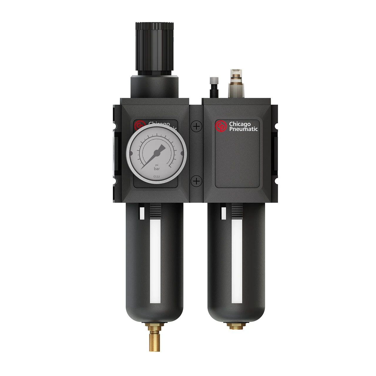 Jednotka FRL – filter s regulátorom a maznica 1" BSP Chicago Pneumatic FRL1BSP 6158135660