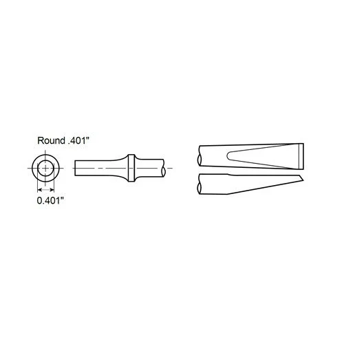 Nýtovačka so stopkou okrúhlou 0,401" Chicago Pneumatic A046050