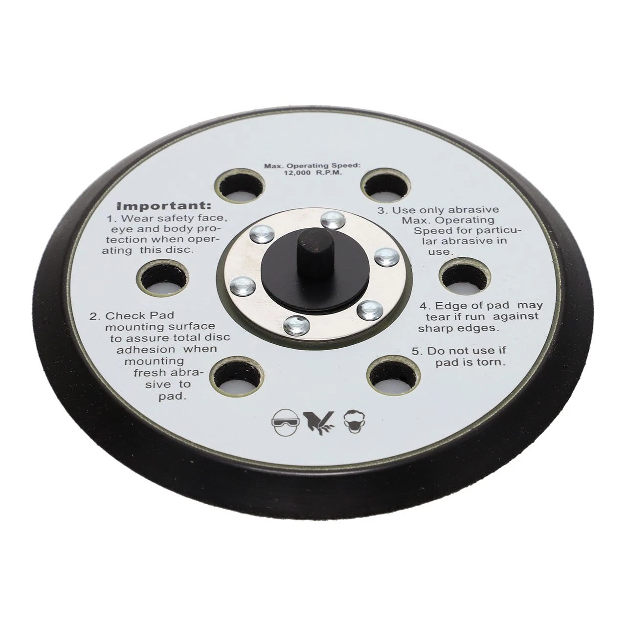 Oporný kotúč 6" PSA, 6 otvorov, závit 5/16-24", hmotnosť 130 g, NB Chicago Pneumatic 6159901600