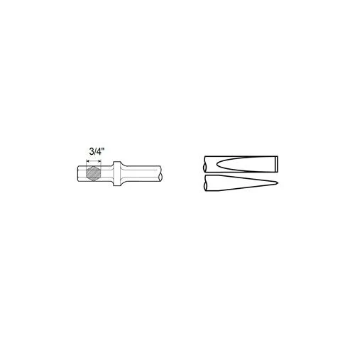 Ploché dláto so stopkou šesťhrannou 3/4" Chicago Pneumatic 6158040950
