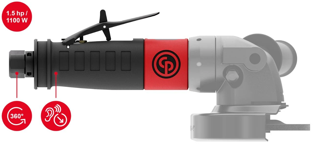 Pneumatická uhlová brúska, 5" (125 mm) Chicago Pneumatic CP3550-120AA 6151620360