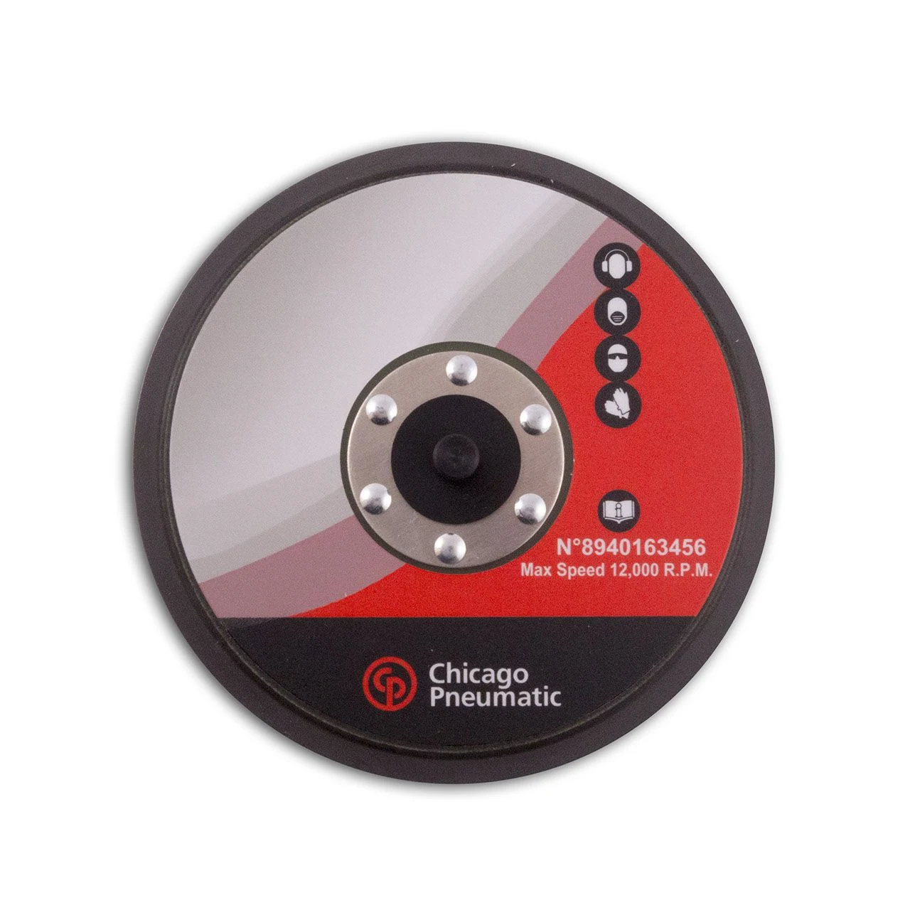 Podložka 6" psa s/0 otvorom 5/16-24 - 123GR Chicago Pneumatic 8940163455