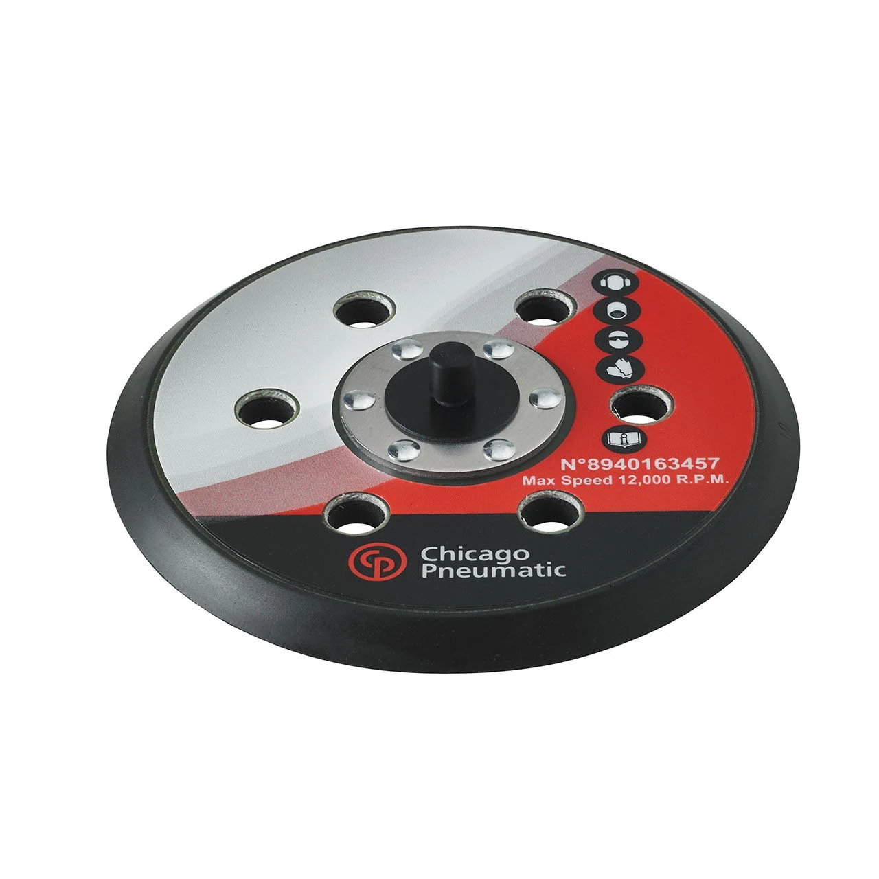 Podložka 6" psa s/6 otvormi 5/16-24 - 123GR Chicago Pneumatic 8940163457
