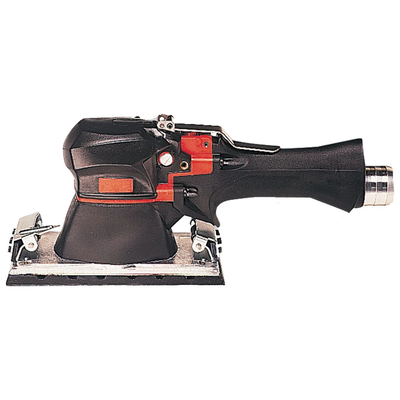 Priemyselná orbitálna brúska 375 W s rukoväťou, podložka 215 × 113 mm, 3/16" (5 mm) výkmit, s centrálnym odsávaním Chicago Pneumatic CP5506-R8HCV 6151700760
