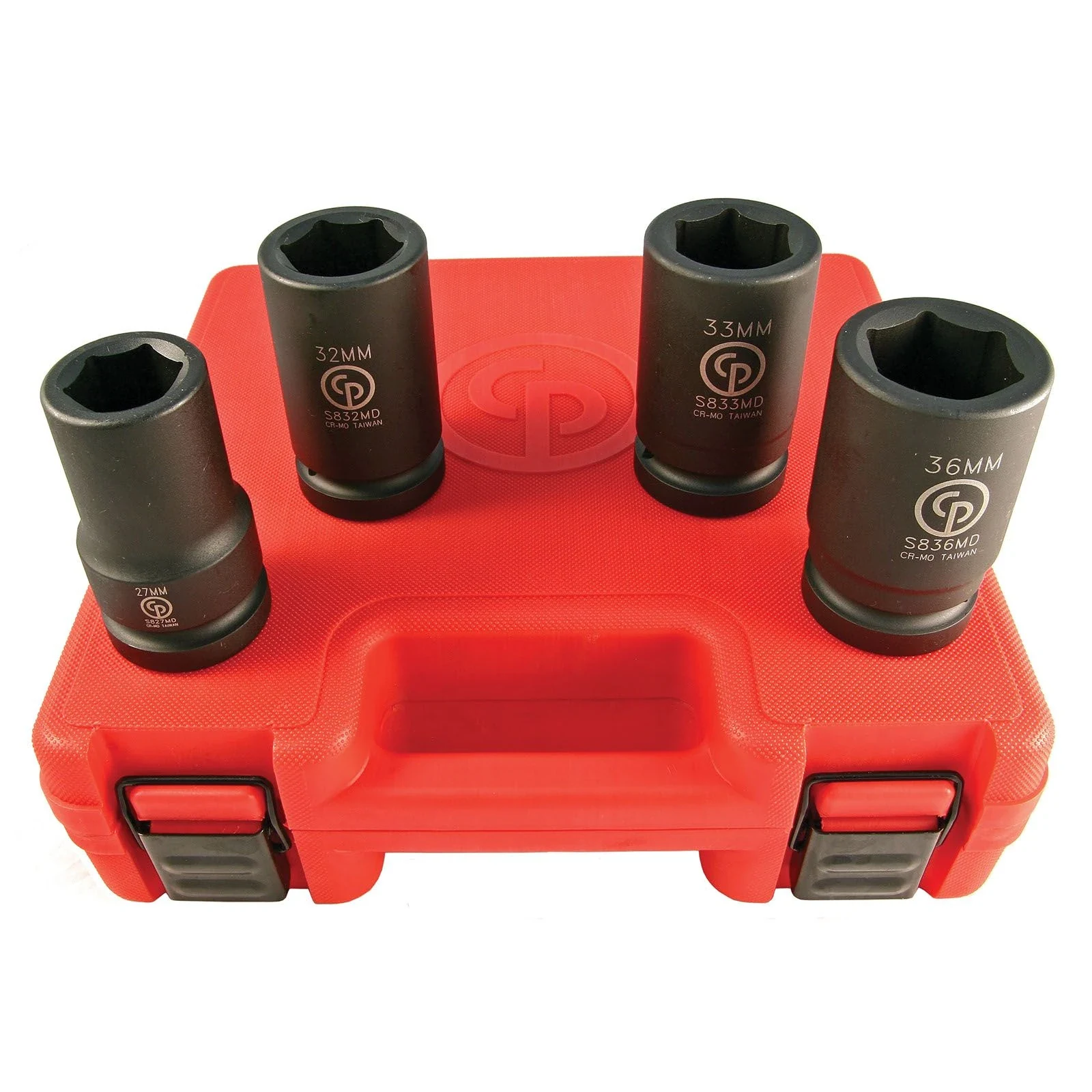 Sada 4 ks metrických nástrčných hlavíc, 1" štvorhran Chicago Pneumatic SS814D 8940166016