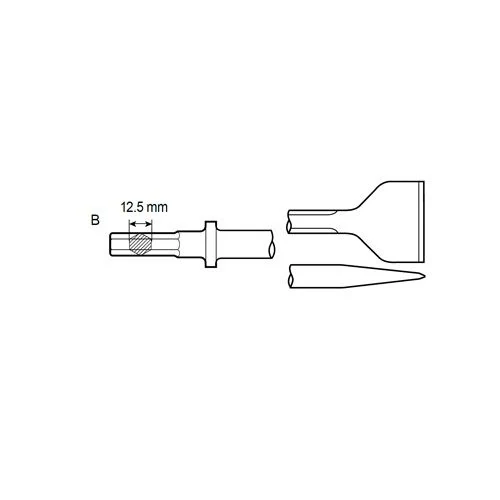 Široká stopka 12,5 mm Chicago Pneumatic 6158044210