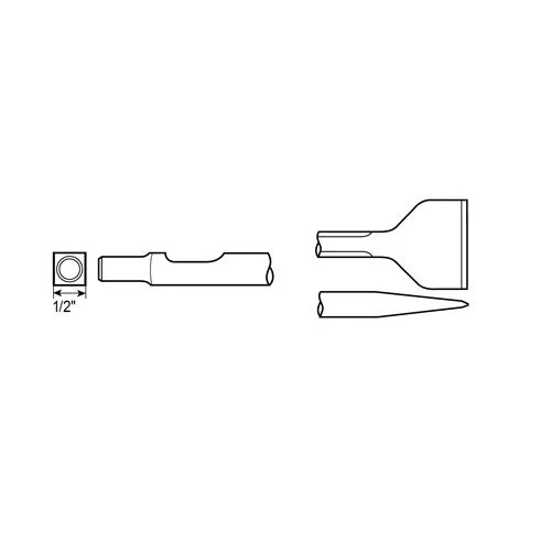 Široká stopka na meranie ISO štvorcová 1/2" Chicago Pneumatic 8940162308
