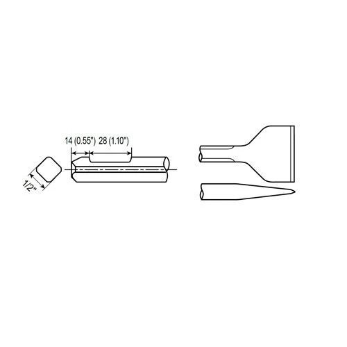 Široká stopka qtr. okt. wf 1/2" Chicago Pneumatic 6158046190