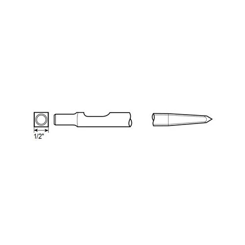 Špicaté dláto stopka ISO štvorhran 1/2" Chicago Pneumatic 2050512793