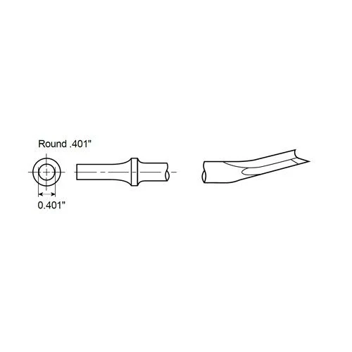 Stopka frézy na tlmiče guľatá 0,401" Chicago Pneumatic A046077