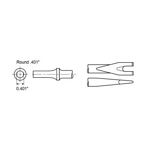 Stopka na štiepanie matíc okrúhla 0,401" Chicago Pneumatic A046044