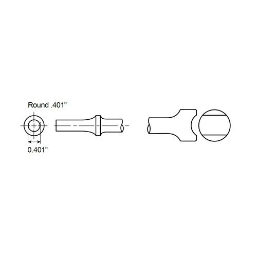Stopka na viazacie tyče okrúhla 0,401" Chicago Pneumatic A046057