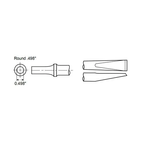 Stopka nitu okrúhla 0,498" Chicago Pneumatic A047050
