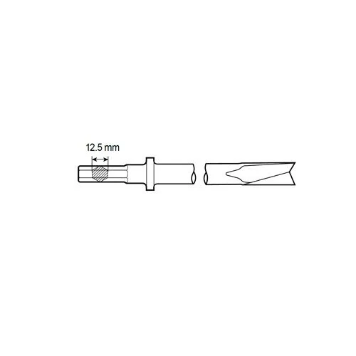 Stopka sekáča s ostrím šesťhranná 12,5 mm Chicago Pneumatic 6150469200