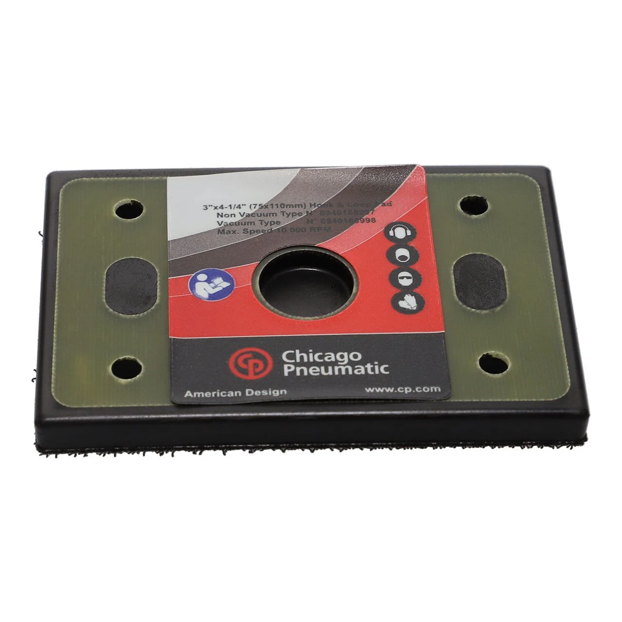 Súprava oporných kotúčov so suchým zipsom bez odsávania, 74 × 109 mm Chicago Pneumatic 8940168997