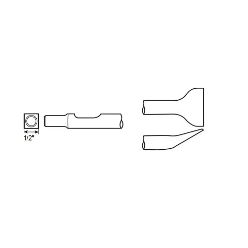 Uhlová stopka ISO štvorcová 1/2" Chicago Pneumatic WP123999