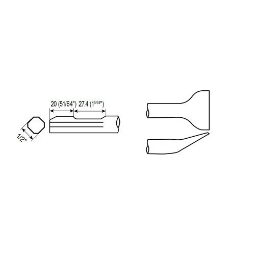 Uhlová stopka qtr. okt. wf 1/2" Chicago Pneumatic P084376