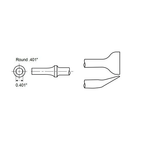 Uhlové meradlo okrúhla stopka 0,401" Chicago Pneumatic A046063