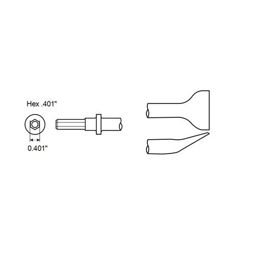 Uhlové meradlo šesťhranná stopka 0,401" Chicago Pneumatic CA155780
