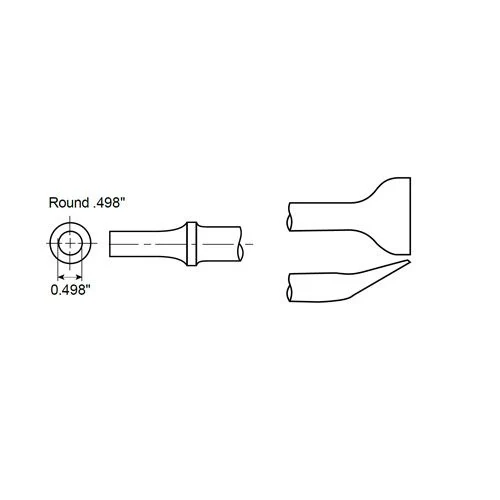 Uhlové meradlo stopka okrúhla 0,498" Chicago Pneumatic A047051
