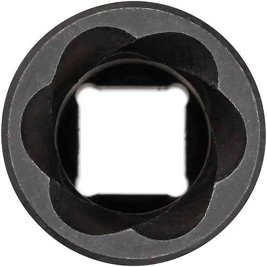 1⁄2″ Špirálová povoľovacia nástrčná hlavica · Profil na vyťahovanie skrutiek · Veľkosť 21 mm VIGOR V2404N-21
