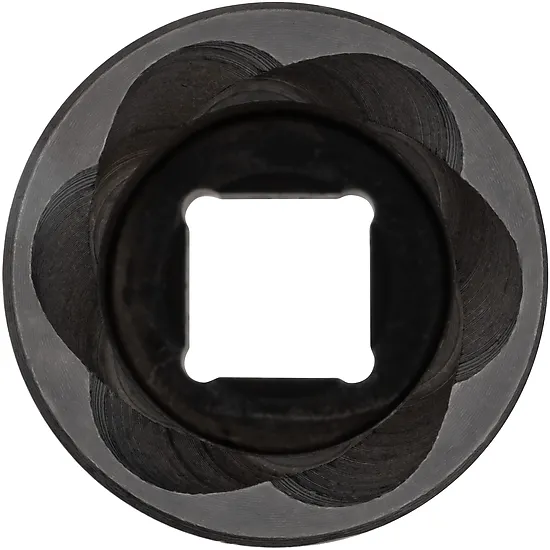 1⁄2″ Špirálová povoľovacia nástrčná hlavica · Profil na vyťahovanie skrutiek · Veľkosť 27 mm VIGOR V2404N-27