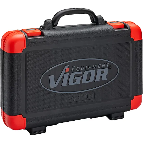 Kufor s náradím · 92-dielny · 5⁄16″ · 1⁄4″ · 3⁄8″ · E profil VIGOR V2470N