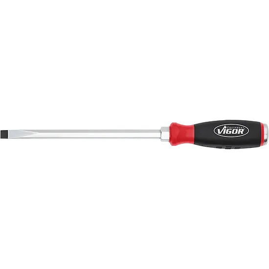 Skrutkovač s úderovou hlavicou · s hnacím štvorhranom · Veľkosť x 10 mm · 1⁄4″ · Plochý profil VIGOR V5010-SL10