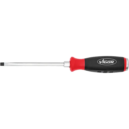 Skrutkovač s úderovou hlavicou · s hnacím štvorhranom · Veľkosť x 6 mm · 1⁄4″ · Plochý profil VIGOR V5010-SL6