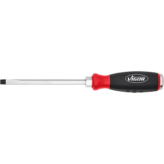 Skrutkovač s úderovou hlavicou · s hnacím štvorhranom · Veľkosť x 8 mm · 1⁄4″ · Plochý profil VIGOR V5010-SL8