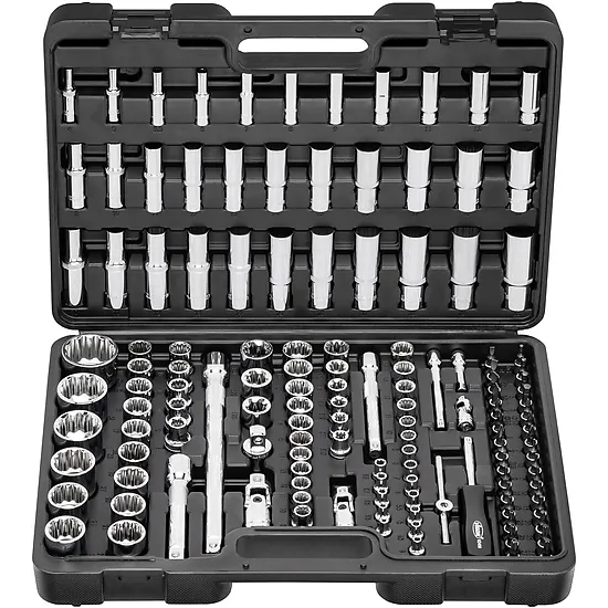 Sada nástrčných kľúčov · 133-dielna · 0,8 x 4 – 1,2 x 7 mm · 3 – 36 mm · E5 – E24 · PH0 – PH2 VIGOR V5461