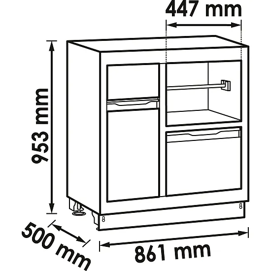 Multifunkčná spodná skriňa VIGOR V6000-035XL