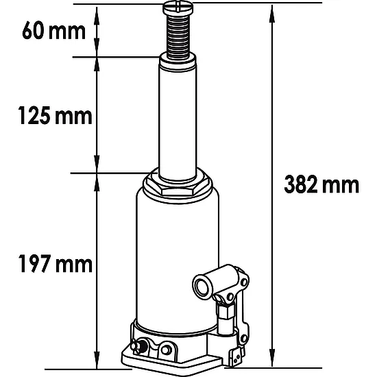 Hydraulický fľašový zdvihák 6 t VIGOR V6029-6.0