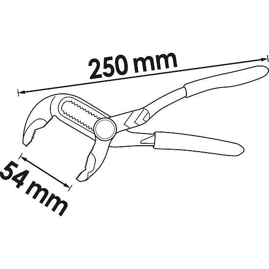 Univerzálne kliešte · s tlačidlom VIGOR V6504-250