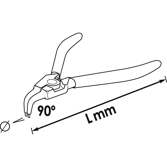 Kliešte na poistné krúžky VIGOR V6510B-19