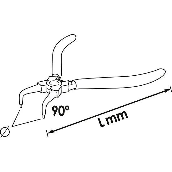 Kliešte na poistné krúžky VIGOR V6510D-40