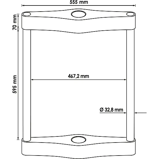 Univerzálny lisovací rám · na prelisovanie čapov a puzdier · 4-dielny · Wallmek-No: 03-000031-500|03-00031-500 VIGOR V8324