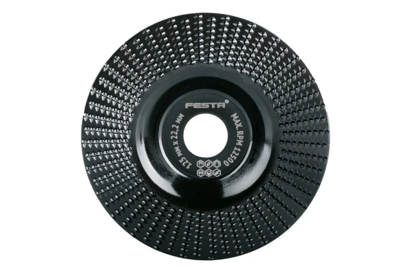 Festa Kotúč rašplový plochý jemný 125x22.2mm 21805