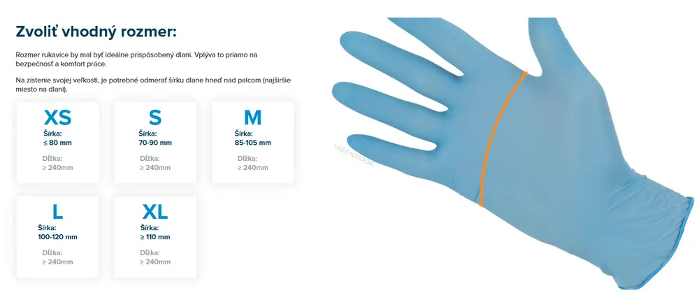 Nitrilové rukavice MERCATOR® Gogrip oranžové 50ks