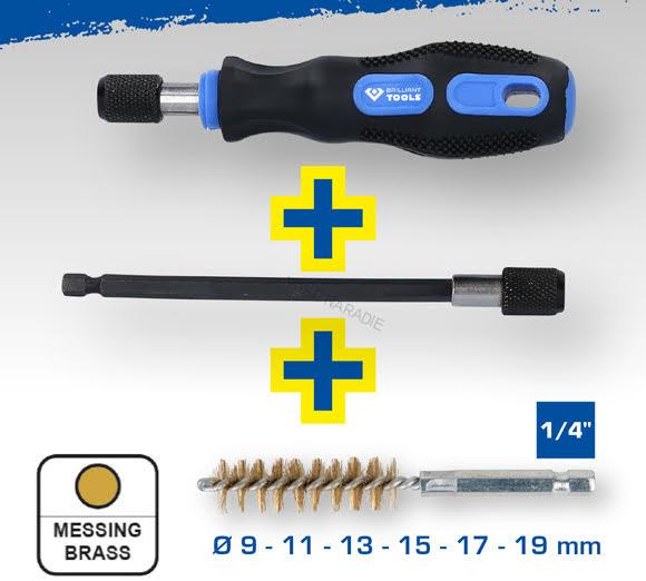 Brilliant Tools BT103000 Sada kefiek v púzdre 20 dielna