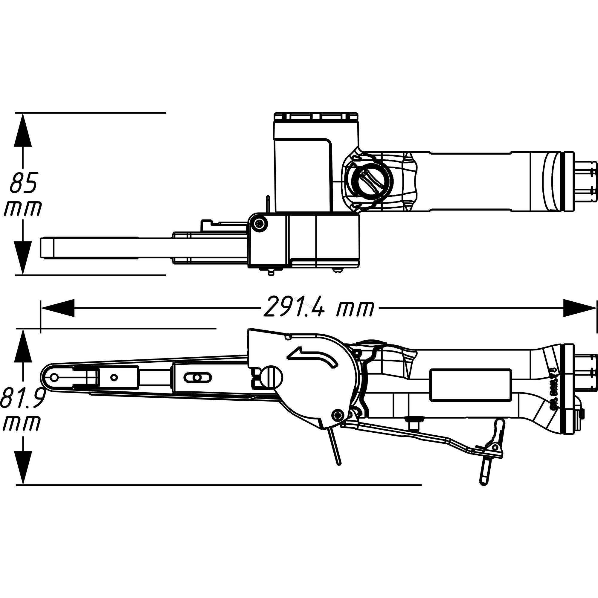 Hazet 9033N-4 Pásová brúska