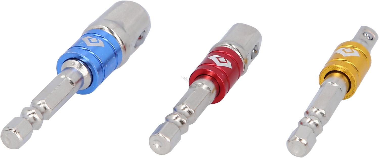Brilliant Tools BT053003 Sada Adaptérov 1/4" + 3/8 "+ 1/2", 3 ks