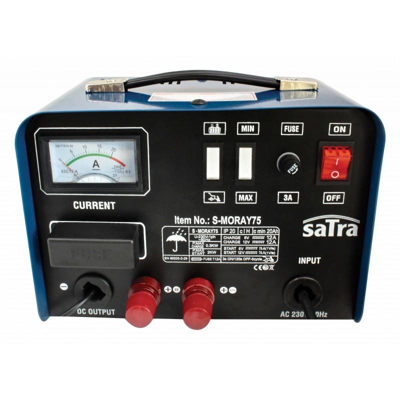 Nabíjačka autobaterií 6 V, 12 V, 12 A, 15 - 20 Ah Satra S-MORAY75